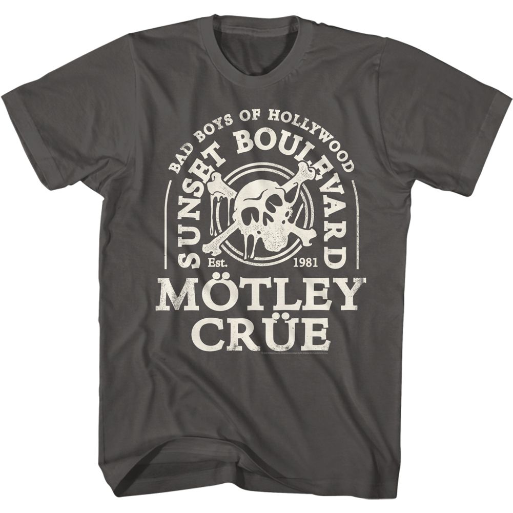 MOTLEY CRUE-DRIPSKULL-SMOKE ADULT S/S TSHIRT