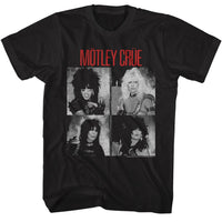 Thumbnail for MOTLEY CRUE-MOTLEY CRUE BW SHOUT COVER-BLACK ADULT S/S TSHIRT