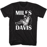 Thumbnail for MILES DAVIS-MILES DAVIS PLAYING THE TRUMPET-BLACK ADULT S/S TSHIRT