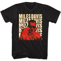 Thumbnail for MILES DAVIS-MILES DAVIS WARPED TEXT-BLACK ADULT S/S TSHIRT
