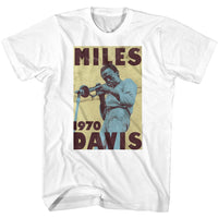 Thumbnail for MILES DAVIS-MILES DAVIS POSTER Y-WHITE ADULT S/S TSHIRT