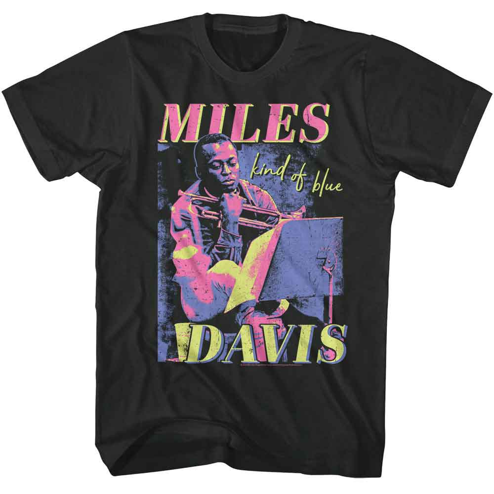 MILES DAVIS-MILES DAVIS VIBRANT TRICOLOR-SMOKE ADULT S/S TSHIRT