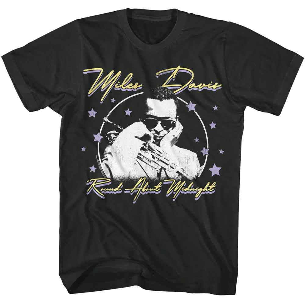 MILES DAVIS-MILES DAVIS ROUND ABOUT MIDNIGHT STARS-SMOKE ADULT S/S TSHIRT