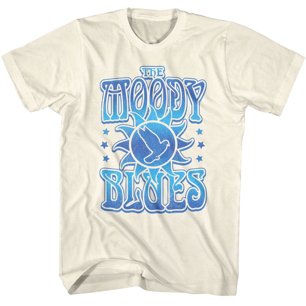 MOODY BLUES-MOODY BLUES BIRD AND SUN-NATURAL ADULT S/S TSHIRT