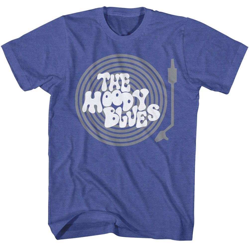 MOODY BLUES-MOODY BLUES RECORD PLAYER-ROYAL HEATHER ADULT S/S TSHIRT