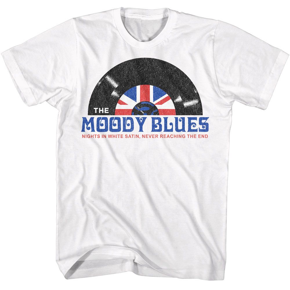 MOODY BLUES-MOODY BLUES NIGHTS IN WHITE SATIN-WHITE ADULT S/S TSHIRT