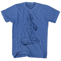 Thumbnail for MEGA MAN-BLUEPRINT-ROYAL HEATHER ADULT S/S TSHIRT