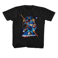 Thumbnail for MEGA MAN COLLAGE ORANGE BEAM-BLACK YOUTH S/S TSHIRT