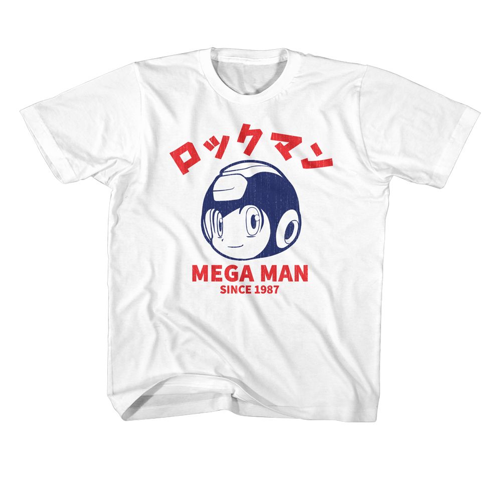 MEGA MAN-MEGAMAN SINCE 1987-WHITE YOUTH S/S TSHIRT