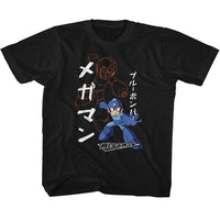 Thumbnail for MEGA MAN-MEGA MAN SOLID AND OUTLINE-BLACK YOUTH S/S TSHIRT