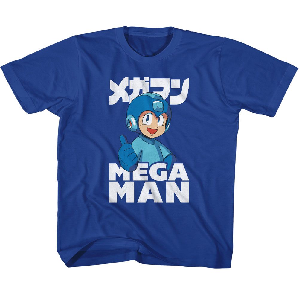 MEGA MAN-MEGA MAN THUMBS UP-ROYAL TODDLER S/S TSHIRT