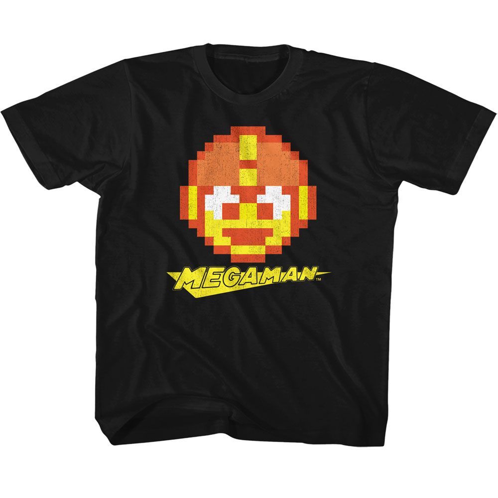 MEGA MAN-MEGA MAN MEGA O LANTERN-BLACK YOUTH S/S TSHIRT