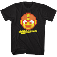 Thumbnail for MEGA MAN-MEGA MAN MEGA O LANTERN-BLACK ADULT S/S TSHIRT