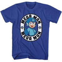 Thumbnail for MEGA MAN-MEGA MAN THUMBS UP OVAL-ROYAL ADULT S/S TSHIRT