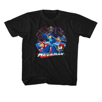 Thumbnail for MEGA MAN-MEGA MAN COLLAGE-BLACK YOUTH S/S TSHIRT