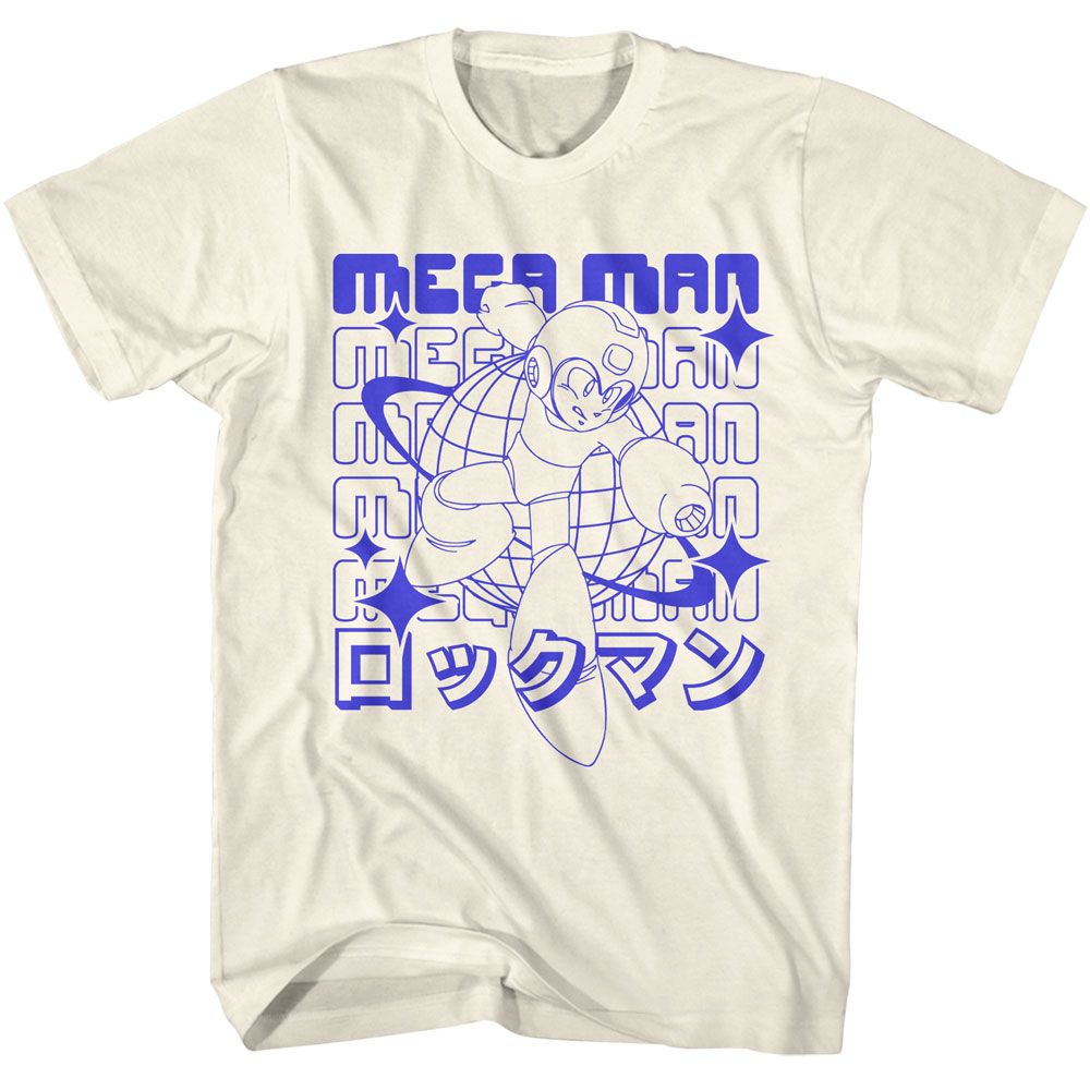 MEGA MAN-MEGA MAN 72K PLANET-NATURAL ADULT S/S TSHIRT