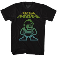 Thumbnail for MEGA MAN-MEGA PIXEL-BLACK ADULT S/S TSHIRT