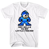 Thumbnail for MEGA MAN-SAY HELLO TO MY LITTLE FRIEND-WHITE ADULT S/S TSHIRT