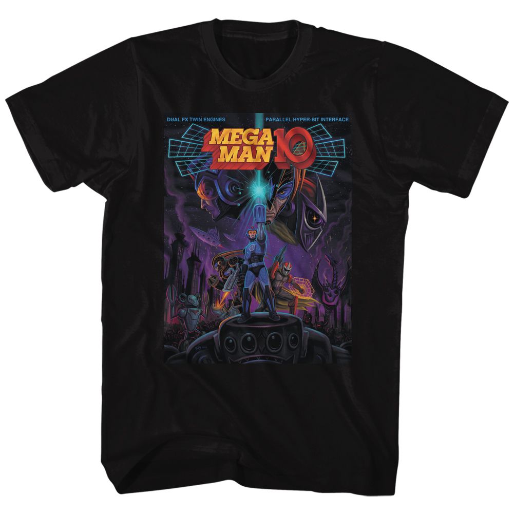 MEGA MAN-MEGA MAN 10-BLACK ADULT S/S TSHIRT