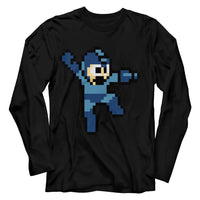 Thumbnail for MEGA MAN-JUMPMAN-BLACK ADULT L/S TSHIRT