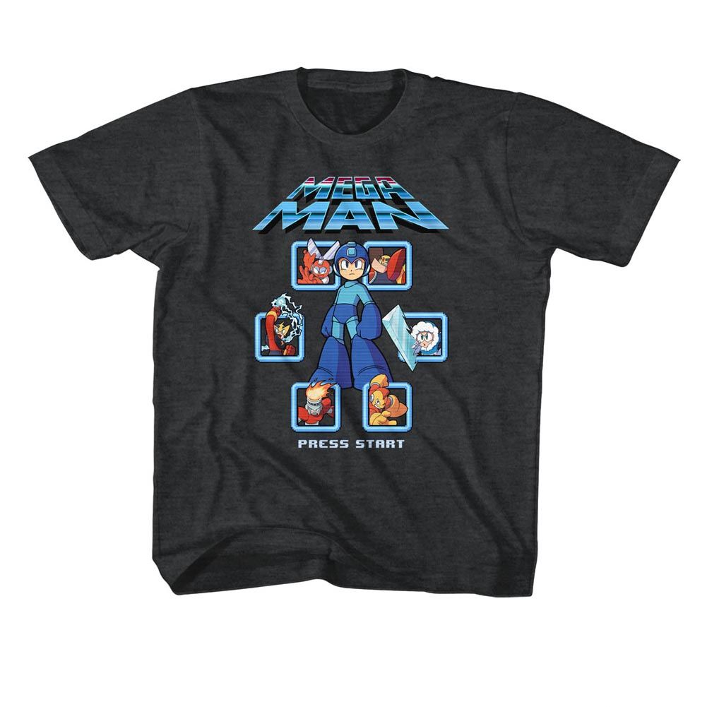 MEGA MAN-MM1 SELECT SCREEN REMIX-VINTAGE SMOKE YOUTH S/S TSHIRT