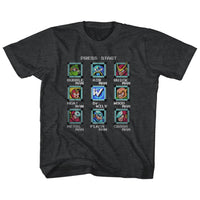 Thumbnail for MEGA MAN-STAGE SELECT-VINTAGE SMOKE TODDLER S/S TSHIRT