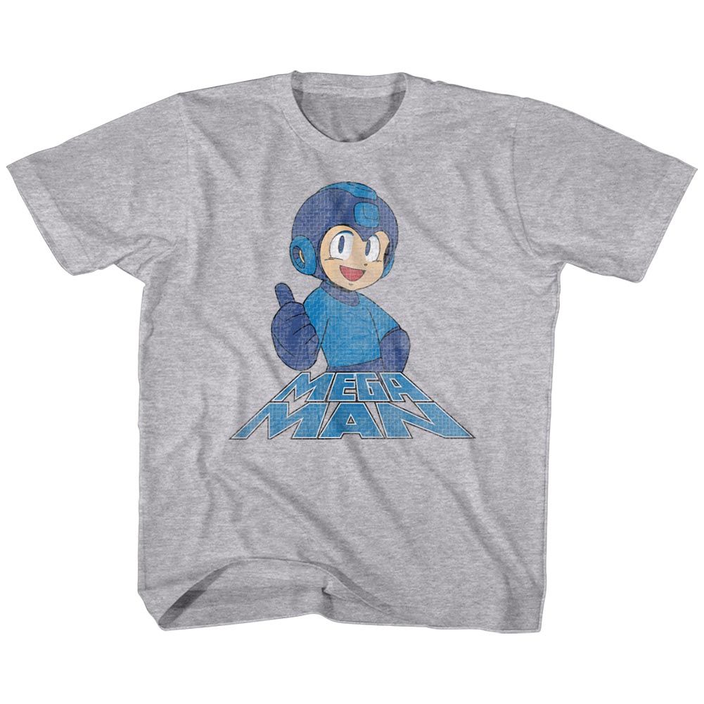 MEGA MAN-RIGHT ON-GRAY HEATHER TODDLER S/S TSHIRT