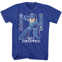 Thumbnail for MEGA MAN-GET EQUIPPED-ROYAL ADULT S/S TSHIRT