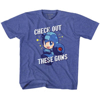 Thumbnail for MEGA MAN-CHECK IT OUT-ROYAL HEATHER YOUTH S/S TSHIRT