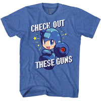 Thumbnail for MEGA MAN-CHECK IT OUT-ROYAL HEATHER ADULT S/S TSHIRT