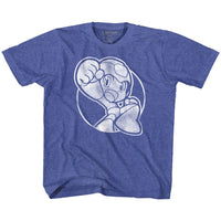 Thumbnail for MEGA MAN-FIST PUMP-ROYAL HEATHER TODDLER S/S TSHIRT
