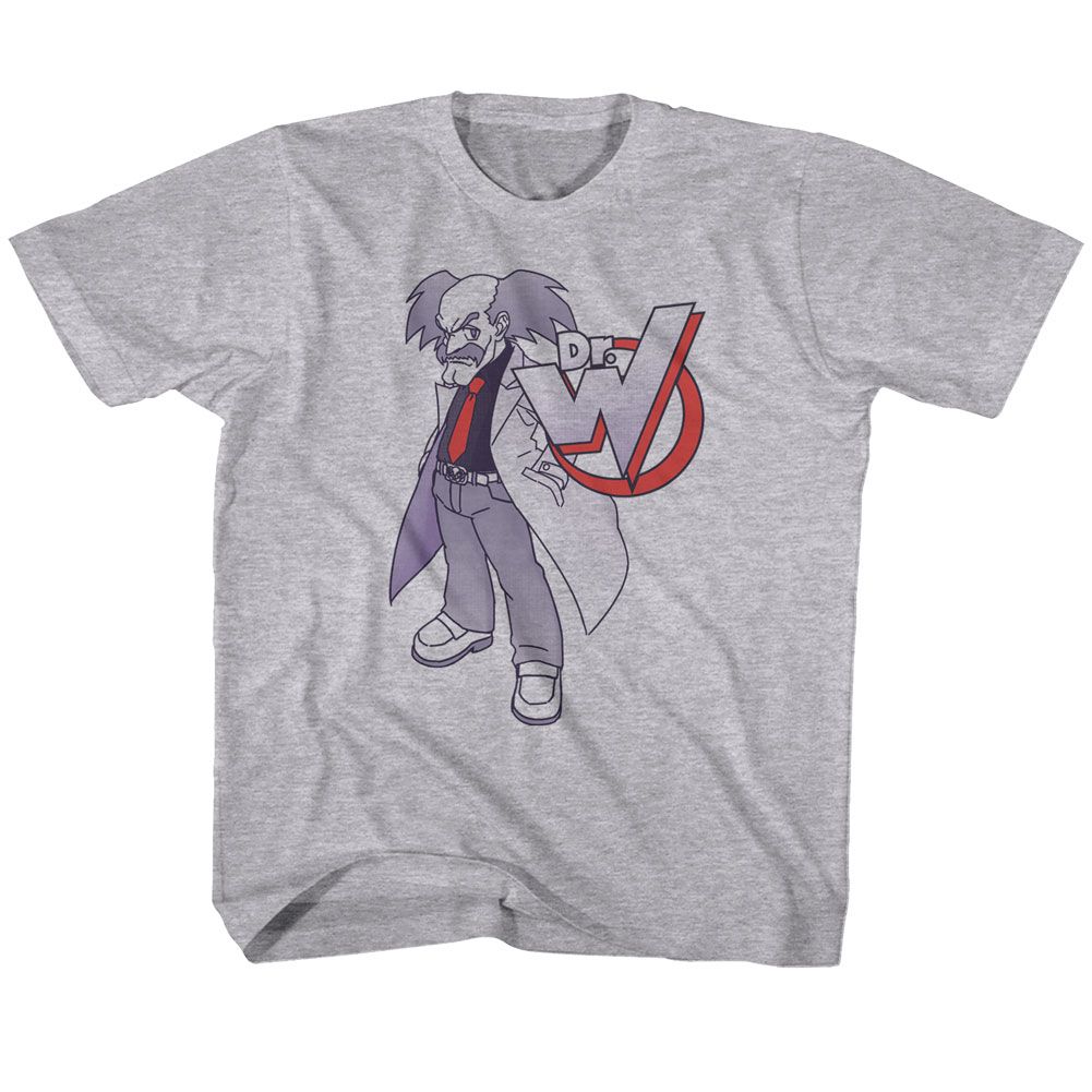 MEGA MAN-DR WILLY-GRAY HEATHER TODDLER S/S TSHIRT