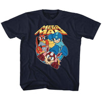 Thumbnail for MEGA MAN-FLAT COLORS-NAVY YOUTH S/S TSHIRT
