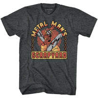Thumbnail for MEGA MAN-SCRAPYARD SIGN-BLACK HEATHER ADULT S/S TSHIRT
