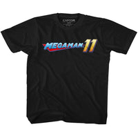 Thumbnail for MEGA MAN-MEGA LOGO-BLACK YOUTH S/S TSHIRT