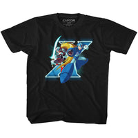 Thumbnail for MEGA MAN-X AND ZERO-BLACK YOUTH S/S TSHIRT