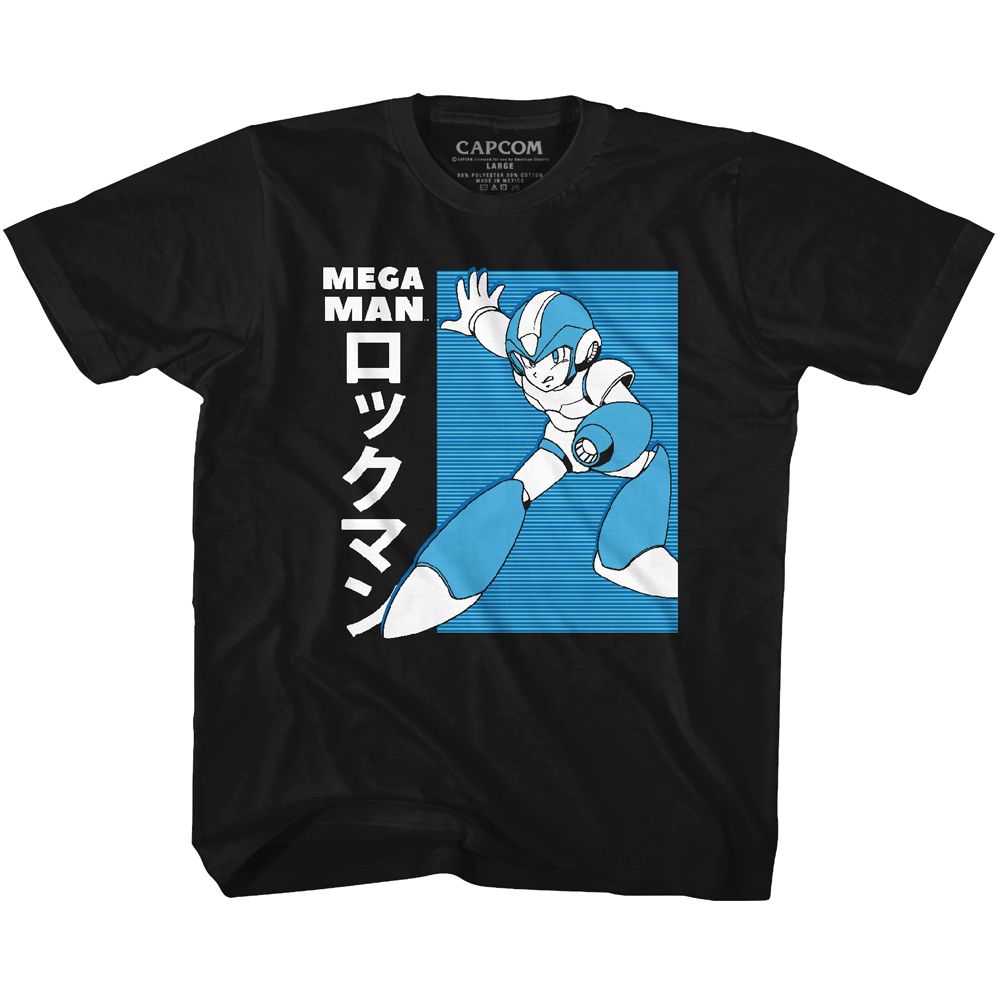 MEGA MAN-MEGA MAN JPN-BLACK TODDLER S/S TSHIRT