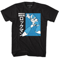 Thumbnail for MEGA MAN-MEGA MAN JPN-BLACK ADULT S/S TSHIRT