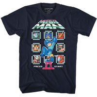 Thumbnail for MEGA MAN-MM2 CREW-NAVY ADULT S/S TSHIRT