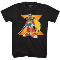 Thumbnail for MEGA MAN-BIG ZERO-BLACK ADULT S/S TSHIRT