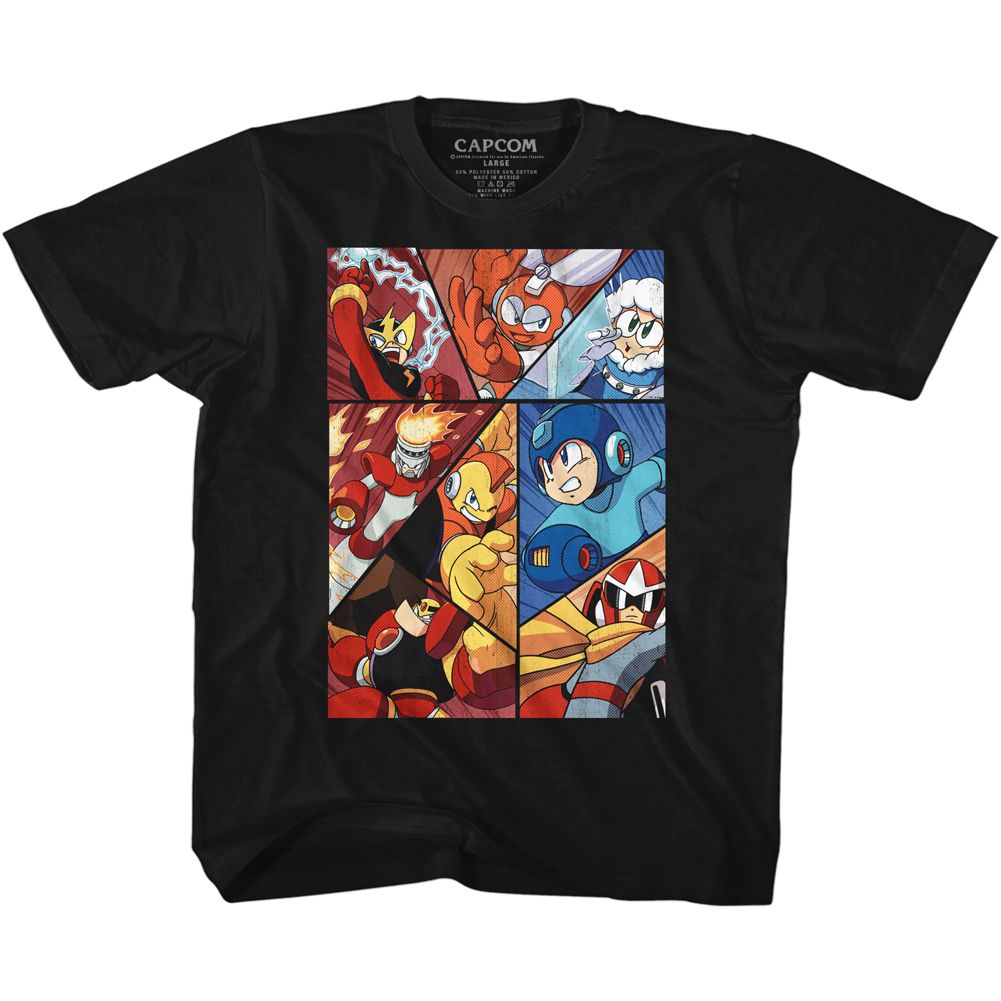 MEGA MAN-MEGA 11-BLACK YOUTH S/S TSHIRT
