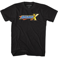Thumbnail for MEGA MAN-MEGAMAN X LOGO-BLACK ADULT S/S TSHIRT