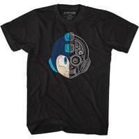 Thumbnail for MEGA MAN-MEGAHEAD-BLACK ADULT S/S TSHIRT
