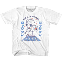 Thumbnail for MEGA MAN-MEGAMAN BLUE BOMBER-WHITE YOUTH S/S TSHIRT