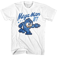 Thumbnail for MEGA MAN-MEGA 87-WHITE ADULT S/S TSHIRT