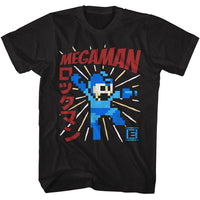Thumbnail for MEGA MAN-MEGAMAN ENERGY BOOSTER-BLACK ADULT S/S TSHIRT