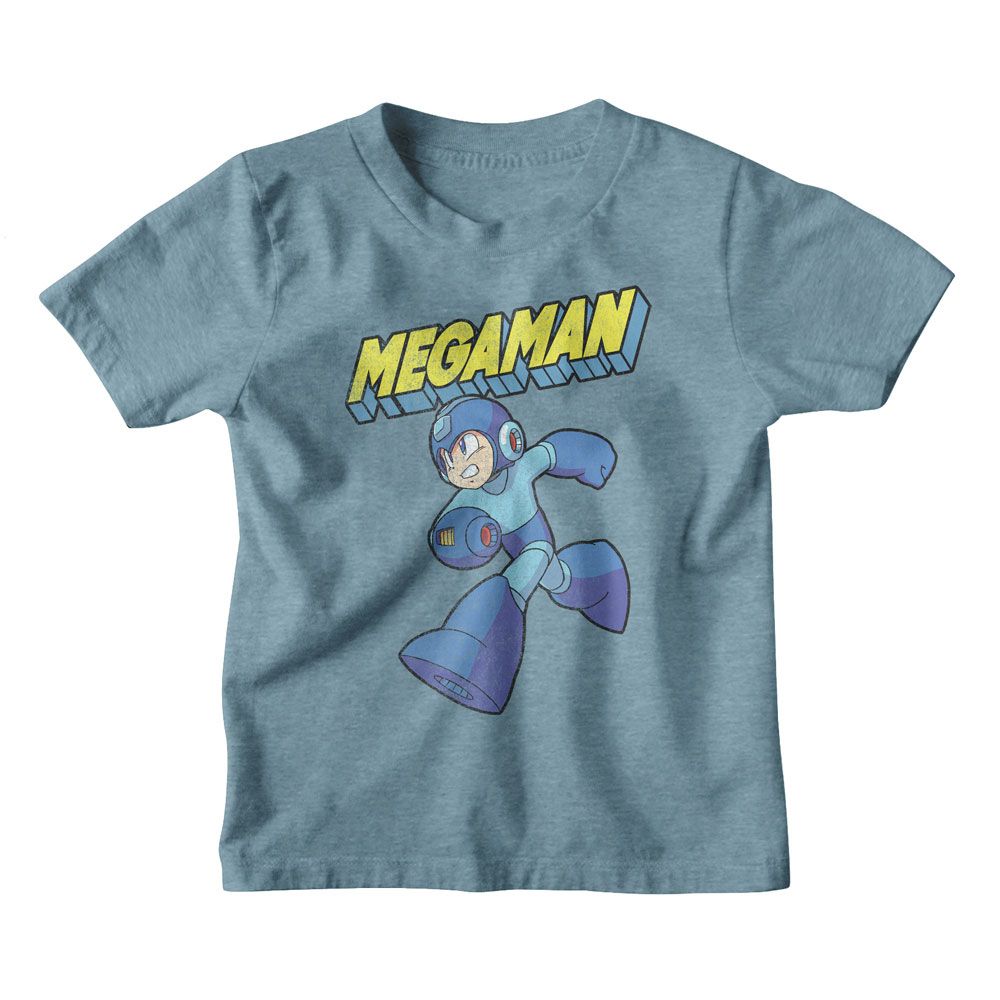 MEGA MAN-MEGA MAN RUN-VINTAGE INDIGO YOUTH S/S TSHIRT