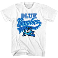 Thumbnail for MEGA MAN-MEGAMAN BLUE BOMBER-WHITE ADULT S/S TSHIRT