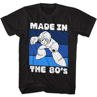 Thumbnail for MEGA MAN-MEGAMAN MADE IN THE 80S-BLACK ADULT S/S TSHIRT