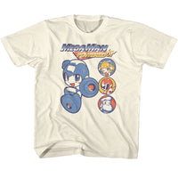 Thumbnail for MEGA MAN-MEGA MAN CREW CIRCLES-NATURAL YOUTH S/S TSHIRT